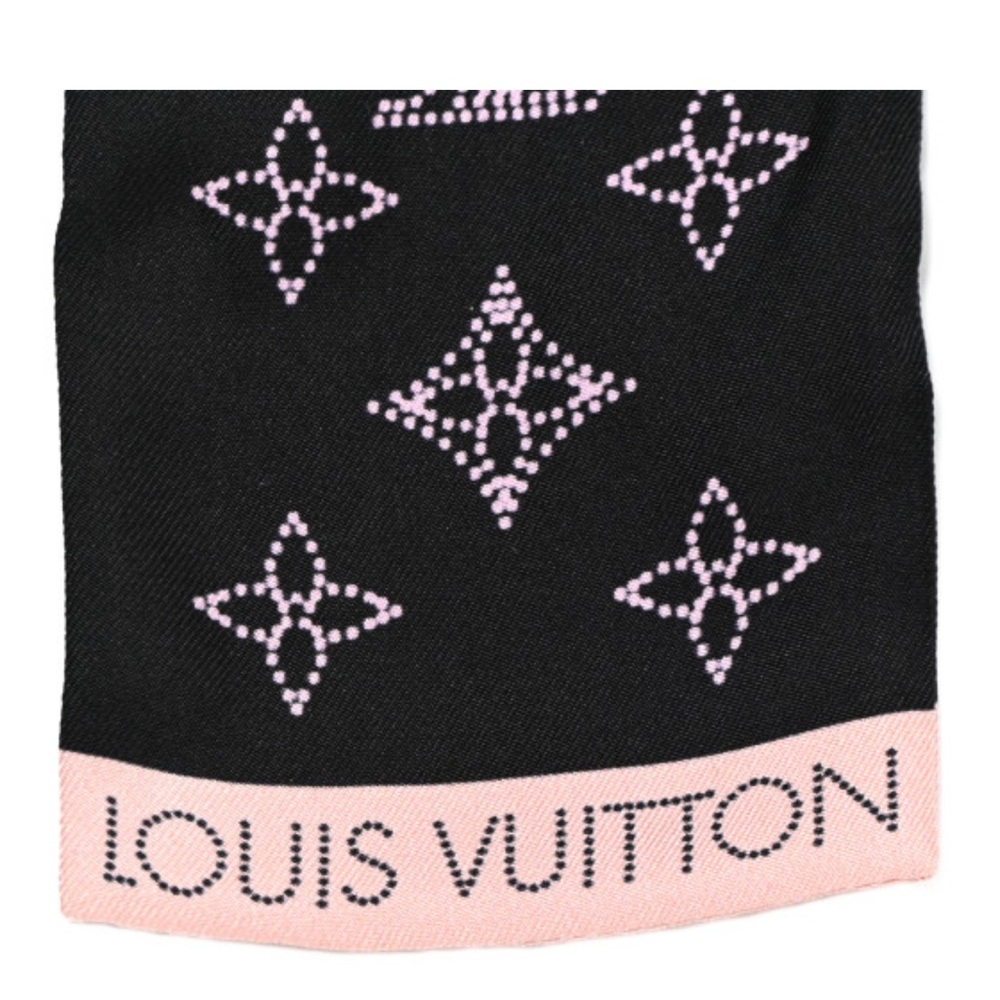 Louis Vuitton scarf. OS light pink and midnight black